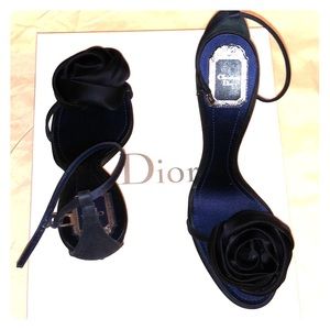 Christian Dior garden rose strapless sandal
